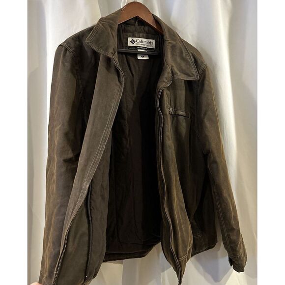 Columbia Jacket Men Medium Aviator Cotton Lined‎ Bomber - Picture 3 of 6